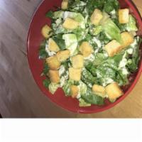 Naked Caesar Salad · Romaine, parmesan, garlic croutons and Caesar dressing