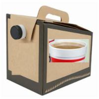 Box of Hot Coffee · 64 oz Java jug. Includes cups, cream, and sugar