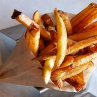 Fresh-Cut French Fries · Famously fresh cut and fried in front of your face.