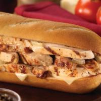 Cheese Chicken · Grilled breast strips, grilled onions and white American cheese.