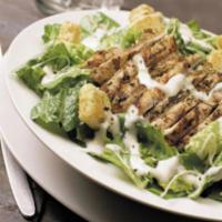 Chicken Caesar Salad · Comes with choice of dressing.