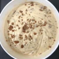 Butter Pecan Ice Cream · Traditional brown sugar base with fresh whole pecans. (Gluten-free)