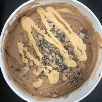 Chocolate Peanut Butter Cup · Our chocolate ice cream mixed with peanut butter cups and swirls of peanut butter. (Gluten-F...