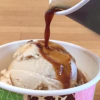 Affogato Sundae · A small scoop of your choice with a shot of espresso for the top.