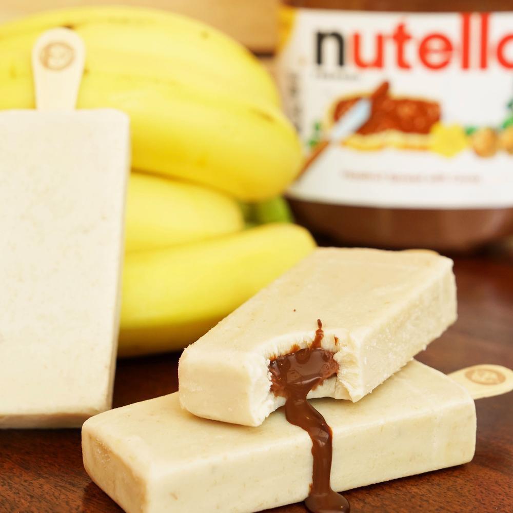 Banana filled with Nutella Paleta · 