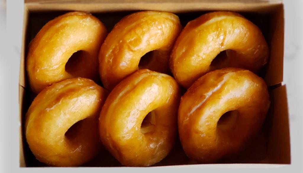 Glazed Half Dozen · 6 of our glazed donuts pre-selected.  NO SUBSTITUTIONS