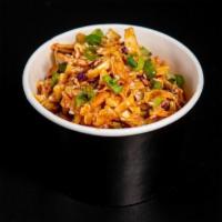 Sam's Spicy Coleslaw · Shredded carrots, shredded red cabbage, shredded green cabbage, sesame seeds, green onions, ...