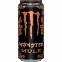 Monster Mule 16oz · Monster Mule Ginger Brew delviers a smooth buy spicy/sweet ginger, backed up with zesty lime...