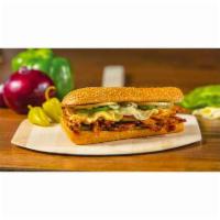 BBQ Chicken Sandwich · Our signature pizza factory® bbq sauce with grilled chicken served hot with melted Provolone...