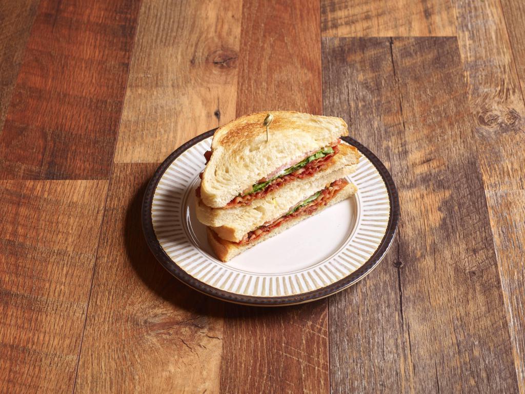 #34. BLT Sandwich · Bacon, lettuce, tomato and mayo on toasted sourdough.