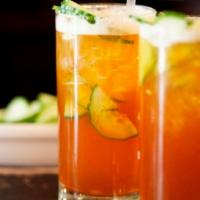 Pourch Swing · Bulleit Rye Bourbon, fresh lime, fresh mint, lemonade, ice tea. Must be 21 to purchase.