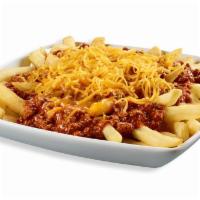 CHILI CHEESE PARTY FRIES · Sink your teeth into these crispy fries piled high with Krystal’s chili and then topped with...