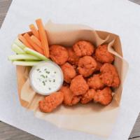 Crispy Boneless Wings · Served with celery and carrot sticks and homemade buttermilk ranch or blue cheese dressing.