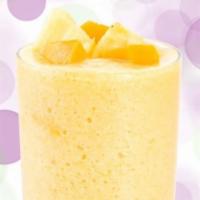 Pineapple Mango Smoothie · Orange juice, pineapple, mango, protein, and organic agave nectar.