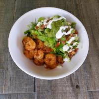 Shrimp Burrito Bowl · Grilled marinated shrimp, rice, Jack cheese, salsa and lettuce choice of pinto or black bean...