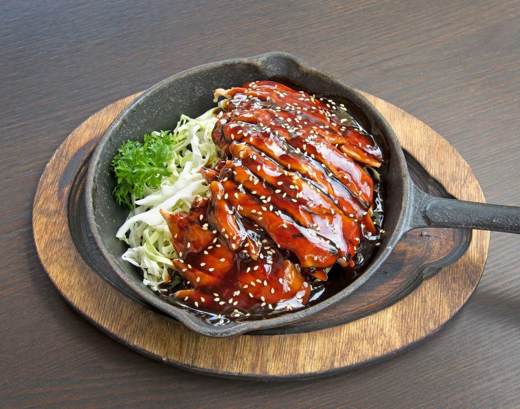 Chicken Teriyaki · Charbroiled chicken with house teriyaki sauce. Served  steamed rice.
