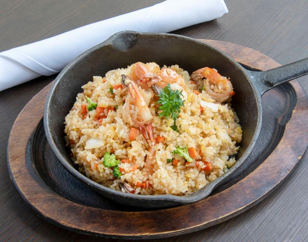 Shrimp Toro Fried Rice · Mixed with fried rice and vegetables.