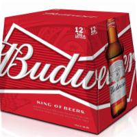 Budweiser, 12 Pack-12 oz. Can Beer (5.0% ABV) · Budweiser is a medium-bodied, flavorful, crisp American-style lager. Brewed with the best ba...