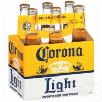 Corona Light, 6 Pack-12 oz. Bottle Beer (4.1% ABV) · Must be 21 to purchase.