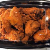 16 oz. Buffalo Chicken Wings · Lightly breaded chicken wings tossed in a vinegar hot pepper sauce, cayenne pepper, garlic &...