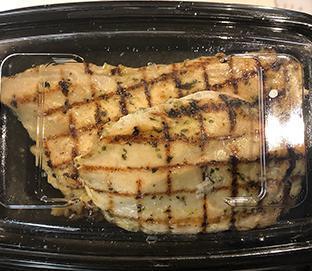 16 oz. Grilled Chicken · Grilled chicken breast brushed with a fresh herb marinade featuring parsley, rosemary, thyme & garlic. [Allergens: Soy]
