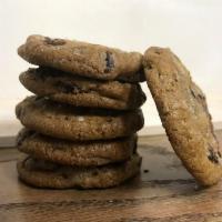 Sea Salt Chocolate Chip Cookies 6pk · A satisfying balance of sweet and salty. Our chocolate chip cookies, crafted from scratch wi...