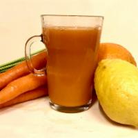 12 oz. Cold-Pressed Sweet Carrot Comet · Vitamin-packed and rich in minerals, our carrot juice is a great way to hydrate. Orange, lem...