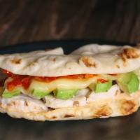 Chipotle Chicken · Grilled chicken, cheese, avocado, pepper relish and chipotle mayo.