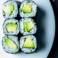 Avocado Roll (Vegetarian) · avocado, sushi rice, nori (6 pc)