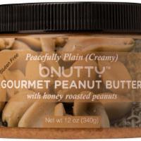 BNutty Peacefully Plain Creamy  Peanut Butter (12 0z Jar) · Smooth, Creamy Peanut Butter made from Honey-Roasted Peanuts