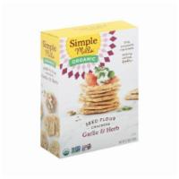 Simple Mills Garlic & Herb Seed Crackers (4 oz) · 