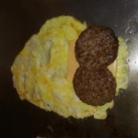 Sausage, Egg and Cheese Pita · 