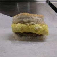 Sausage and Egg Biscuit · 