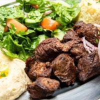 Beef Kabab Plate · 1 skewer of grilled marinated filet mignon beef
