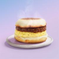 Beyond Breakfast Sausage®  Sandwich  · Cage-free egg, melted provolone cheese & plant-based Beyond Breakfast Sausage® on a toasted ...