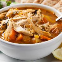 Chicken Vegetable Soup · Mary's free-range chicken.