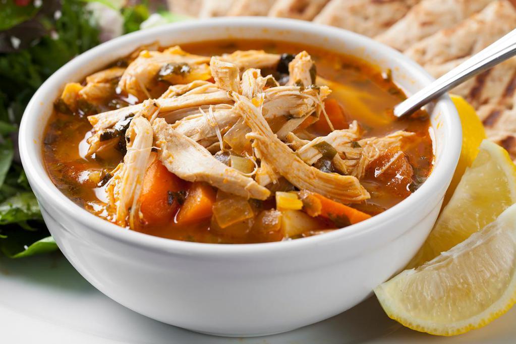 Chicken Vegetable Soup · Mary's free-range chicken.