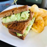 Avocado Toast  · Smashed avocado on a toasted whole wheat bread.
