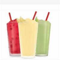 Real Fruit Slush · SONIC'S craveable , ice slush made more delicious with Real Fruit!