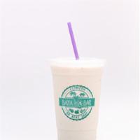 4. 20 oz. Coconut Smoothie · coconut flakes, coconut milk, coconut water, banana.