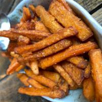Sweet Potato Fries · Deliciously crispy sweet potato fries