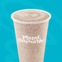 PB Blues Smoothie · peanut butter, blueberries, bananas, whey meal replacement protein.