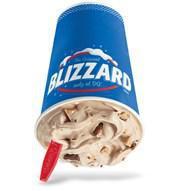 Heath® Blizzard® Treat · Heath® candy pieces blended with chocolate sauce and creamy vanilla soft serve.