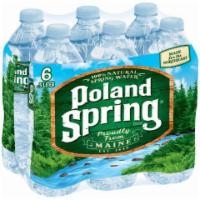 POLAND SPRING 100% Natural Spring Water 6 Pack 16.9oz · Poland Spring® 100% natural spring water