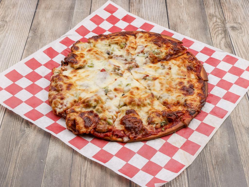 Chef's Special · Include sausage, pepperoni, mushroom, green pepper and onion.