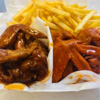 Traditional Wings · Our traditional buffalo wings are prepared in a special mix and then dipped in our homemade ...