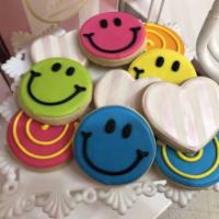 Basic Decorated Cookie · Our famous sugar cookie iced with royal icing with a simple design! 

(Cookies come as is fr...