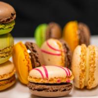 Valentine Macarons · Set of 6 Macarons: Tiramisu, Mango Passion, Crème Brûlée, Chocolate Mint, Chocolate Coconut ...