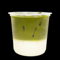 Matcha Latte · Made with Japanese Uji Grade A matcha & Milk