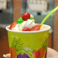 Frozen Yogurt · Indulge yourself with a pint of our delicious Frozen Yogurt.  2 free toppings are served wit...